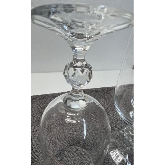 Claudia Lead Crystal Import Associates 7.5 Beer/Iced Tea Glasses Lot of 4‎ - Picture 4 of 9